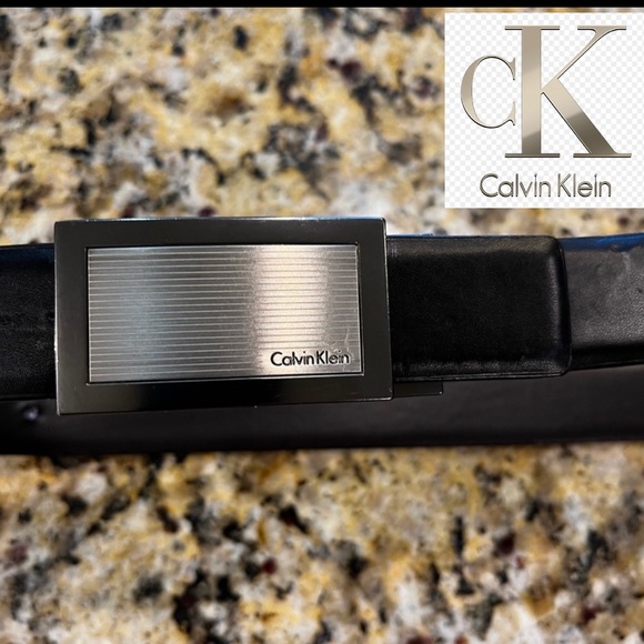 Calvin Klein synthetic leather belt. 40 FINAL MARKDOWN PRICE - Picture 1 of 6
